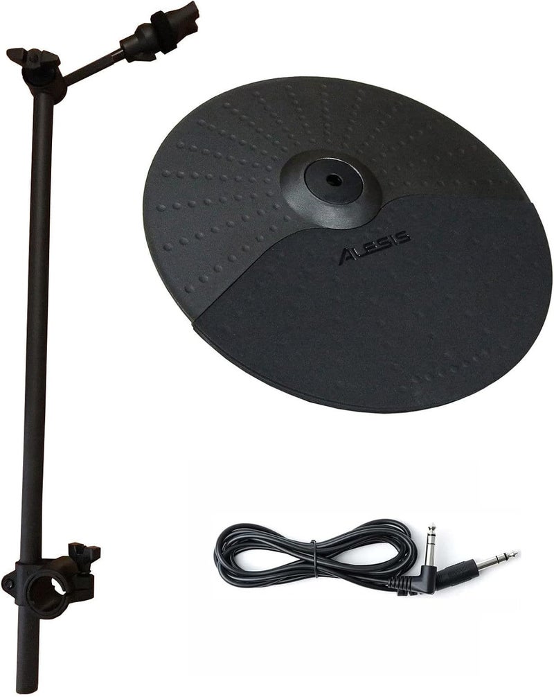 Silverline Alesis Nitro/Nitro Max 10 inch Cymbal with Choke, 22 inch Cymbal Arm/Clamp and 10ft Connection Cable Bundle - Image 1
